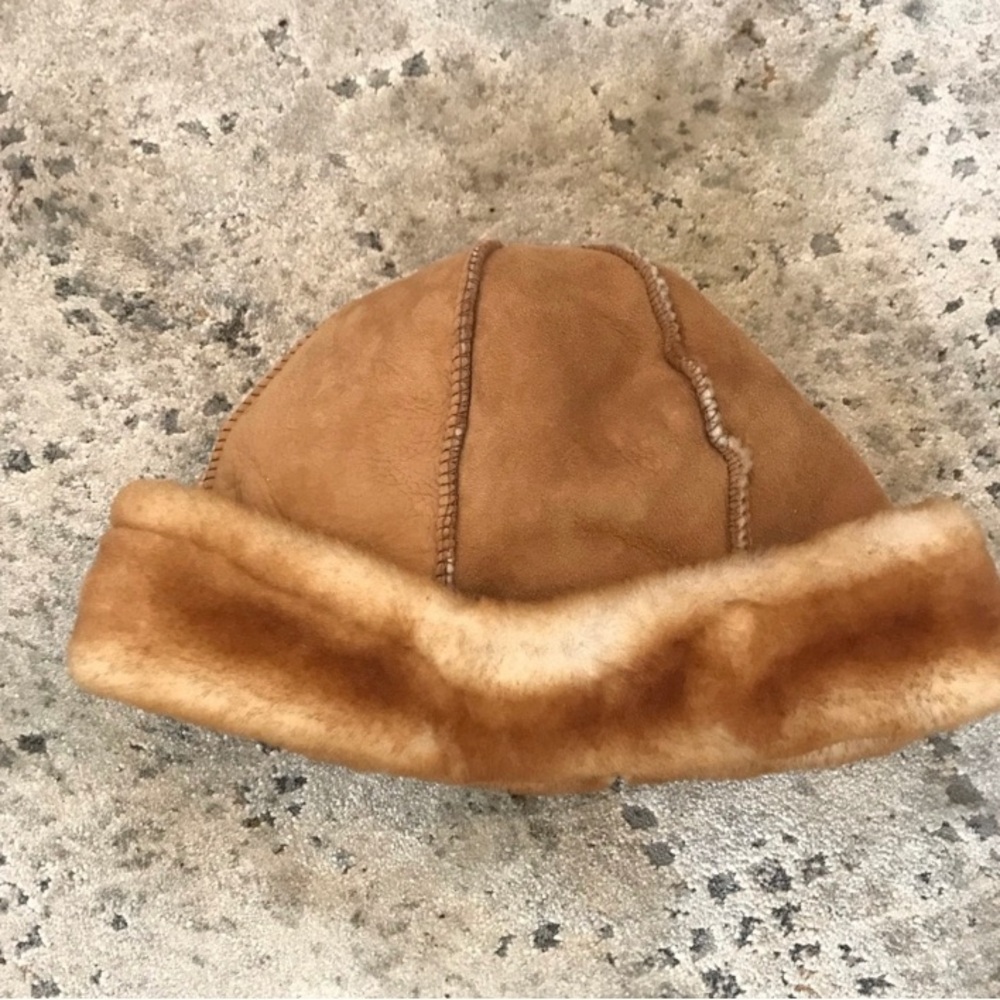 Brown Shearling Hat
